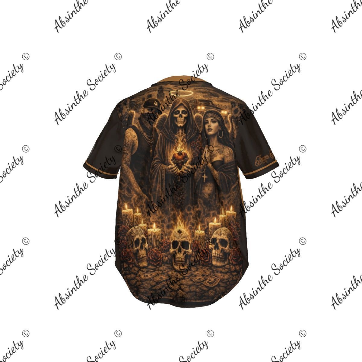 Los Santos Baseball Jersey | Dark Chicano Streetwear