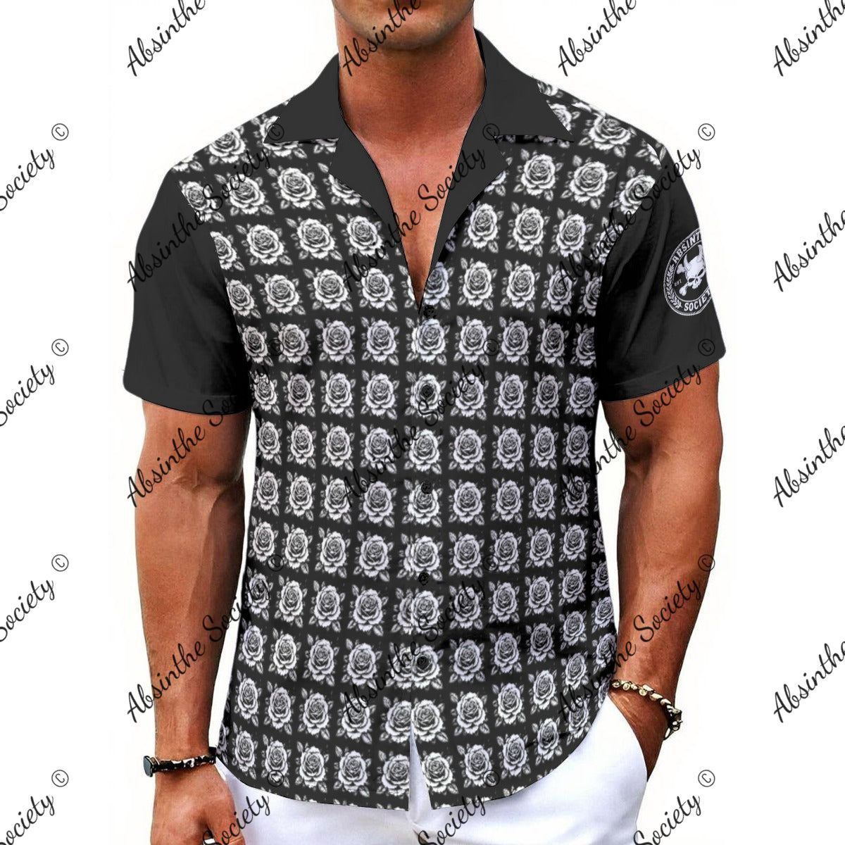 Absinthe Society - Hawaiian Shirt White