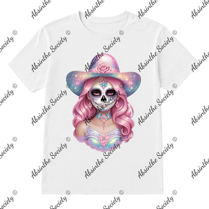 Pretty Pastel Catrina - T-Shirt Printed in USA