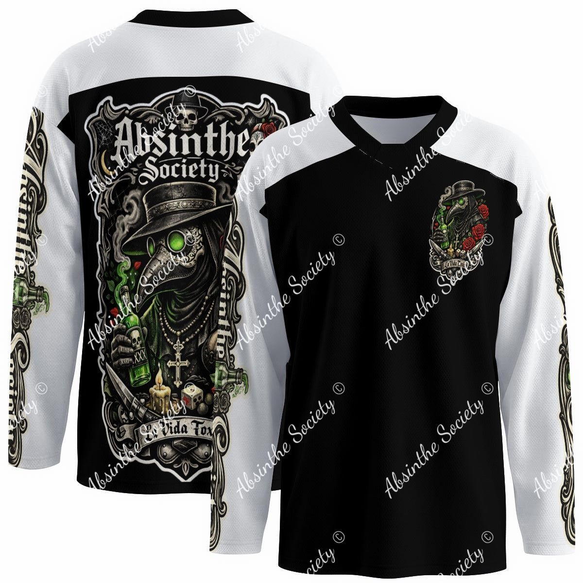 La Vida Toxica - Pareja Toxica - Hockey Jersey | This Life Chooses You White