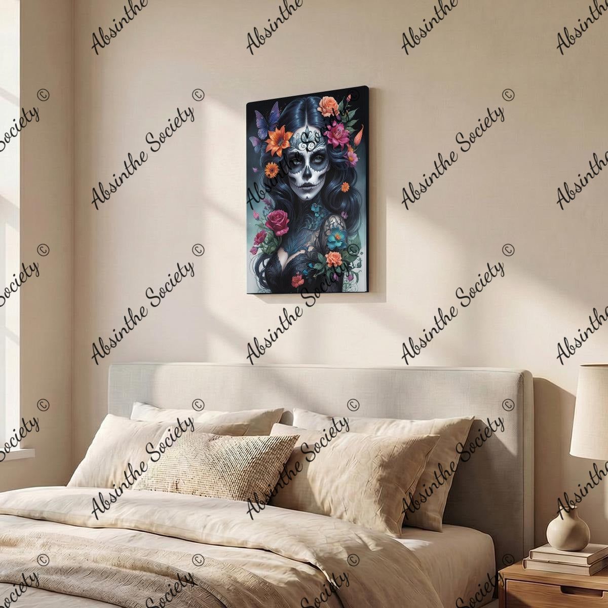 La Sangre | Framed Canvas Wall Art | Dark Chicana Gothic Home Décor