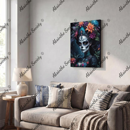 La Bruja | Framed Canvas Wall Art | Dark Chicana Gothic Home Décor