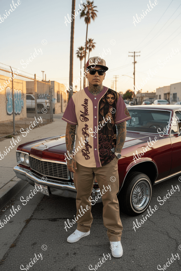 Ruega Por Nosotros Baseball Jersey | Absinthe Society 002
