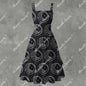 Moon Over My Hemmy Ruffle Hem Dress - Gothic Celestial Playful White