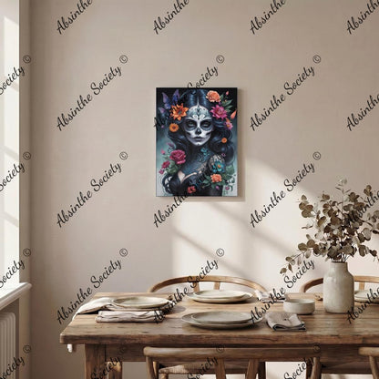 La Sangre | Framed Canvas Wall Art | Dark Chicana Gothic Home Décor