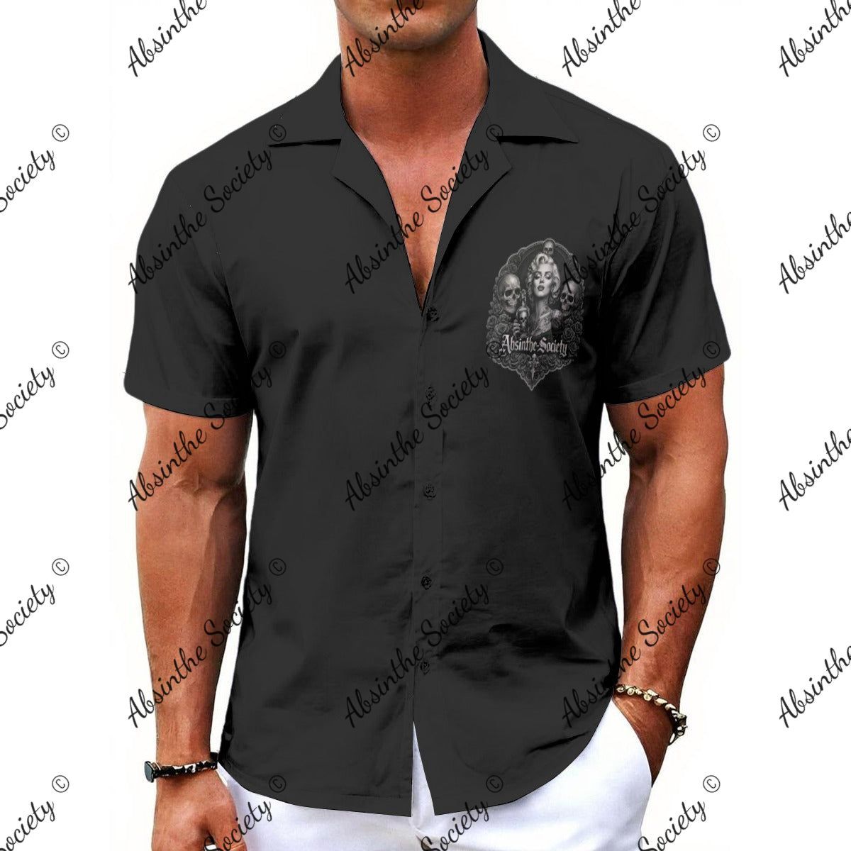 Marilyn Absinthe Society - Hawaiian Shirt White