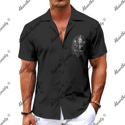 Marilyn Absinthe Society - Hawaiian Shirt White