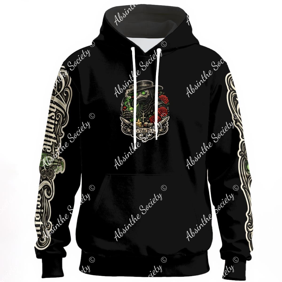 La Vida Toxica - Absinthe Society Pareja- Unisex Pullover Hoodie | Cotton