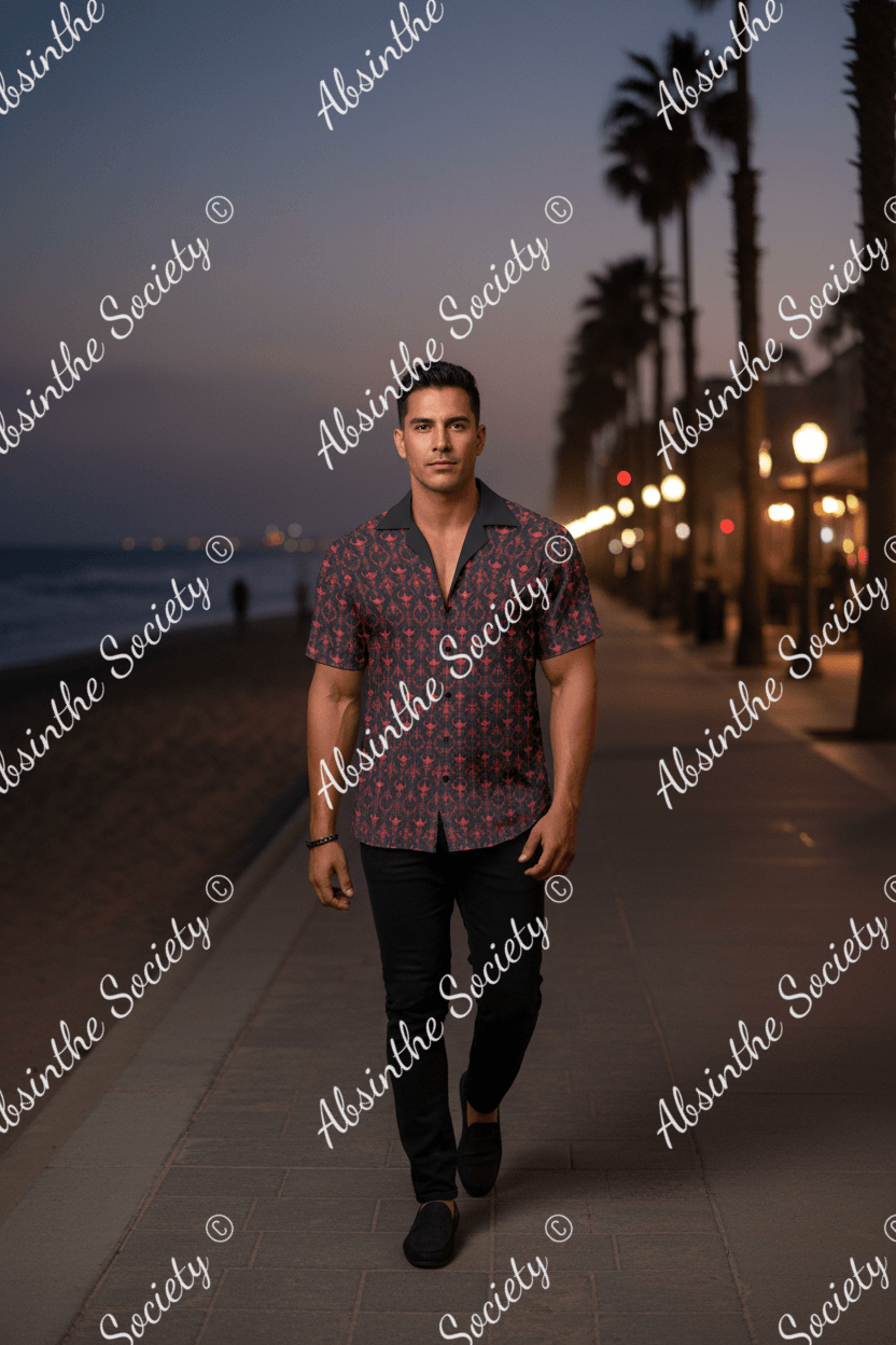 Dark Descent Hawaiian Shirt - Gothic