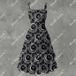 Moonlight Sonata Ruffle Hem Dress - Gothic Elegant Musical White