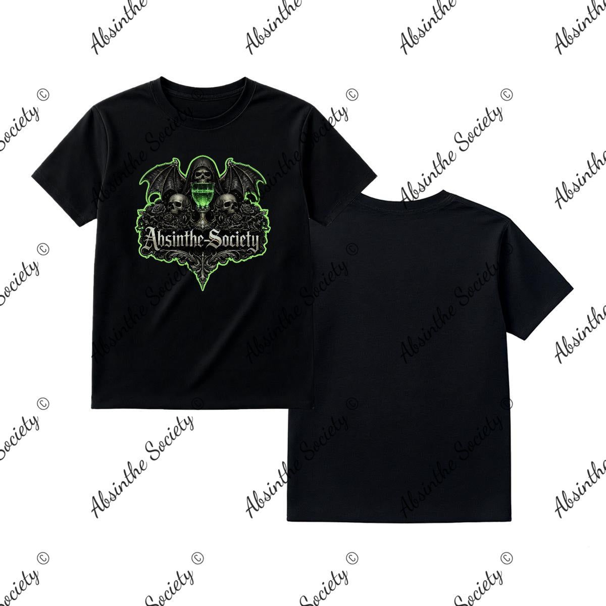 Death by Absinthe Society — Absinthe Green Collector Edition T-Shirt Black