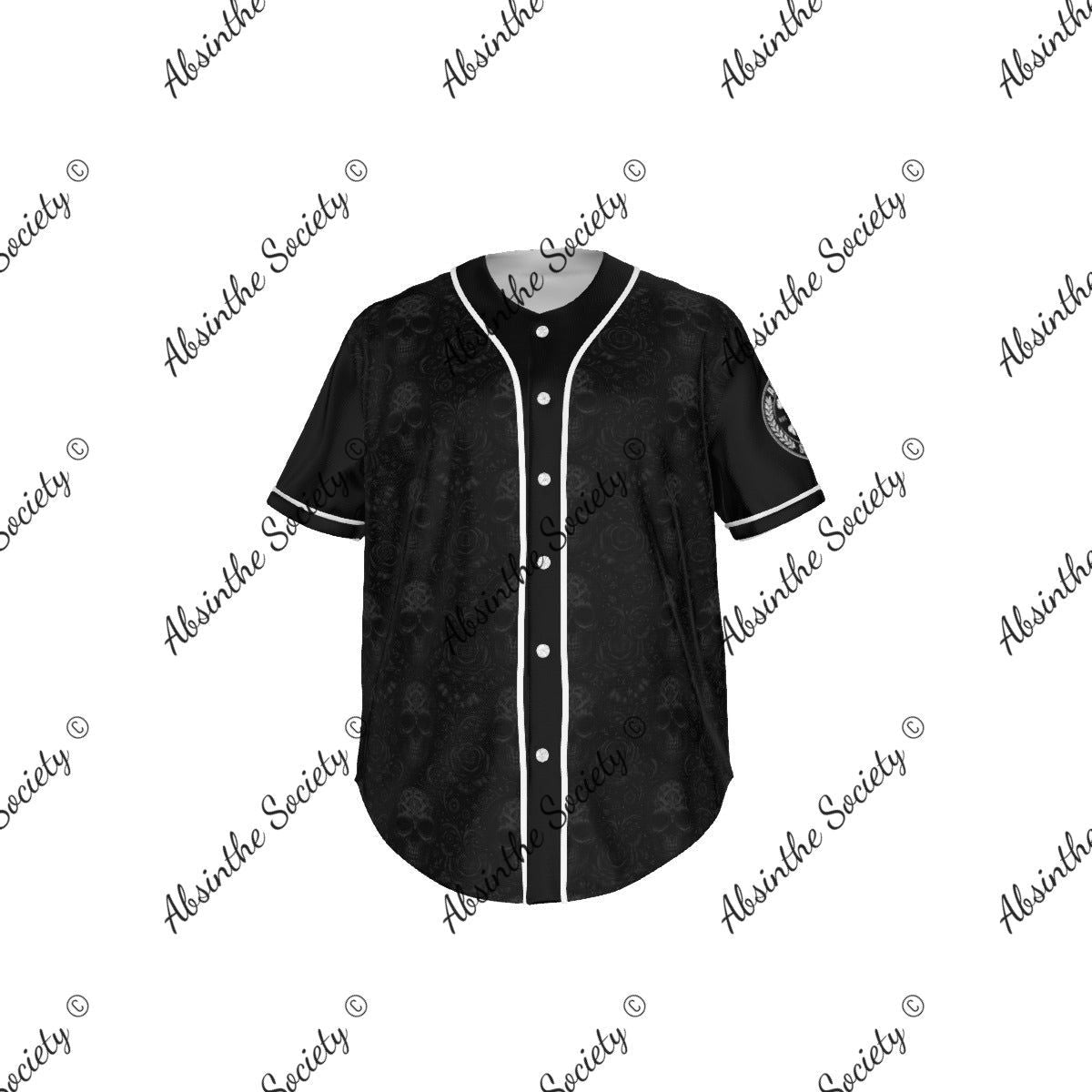 Absinthe-Society -- Moonlit Elegance Baseball Jersey White