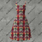 Religious Fervor Ruffle Hem Dress - Gothic Devotional Elegant White