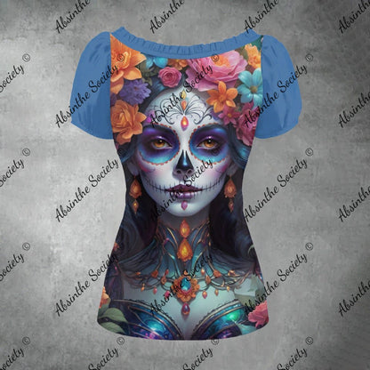 Midnight Reverie - Puff Sleeve Shirt