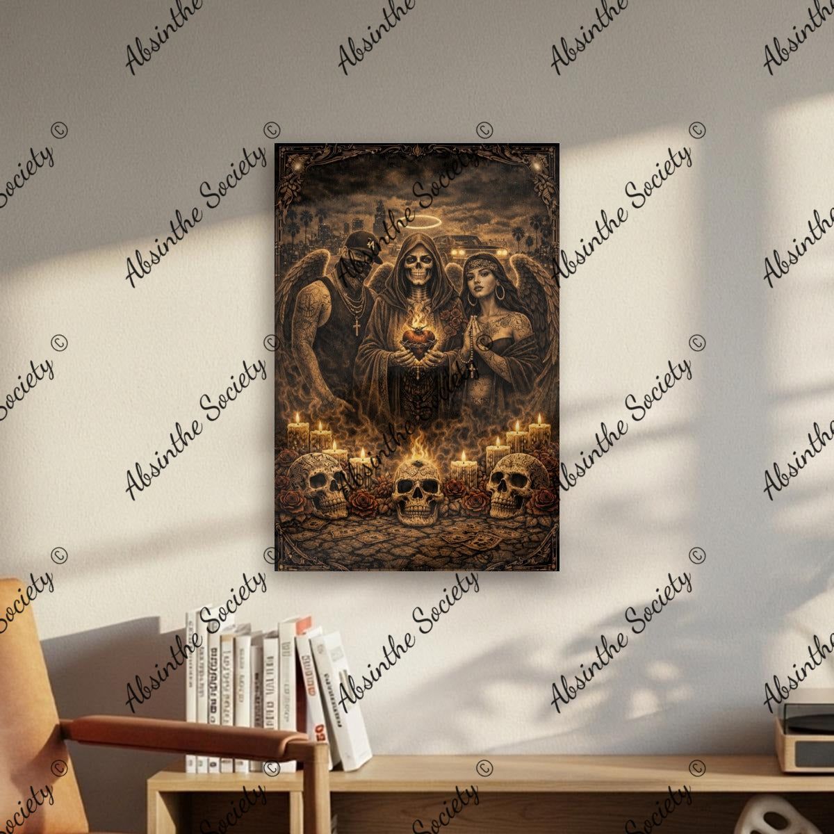 Los Santos - Canvas With Frame Printed in USA|Vertical 2:3