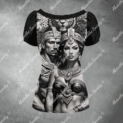 Obsidian Reign - Mexico Pride - Puff Sleeve Shirt