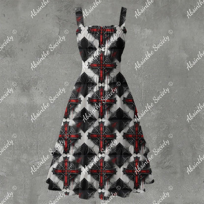 Conviction Ruffle Hem Dress - Gothic Devotional Elegant White