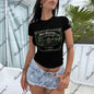 Aquí Seguimos | Slim-Fit T-Shirt | Dark Chicano Resistance Streetwear White