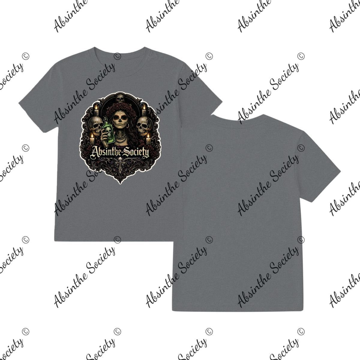 La Catrina de Absenta — La Viuda T-Shirt | Absinthe Society Graphite