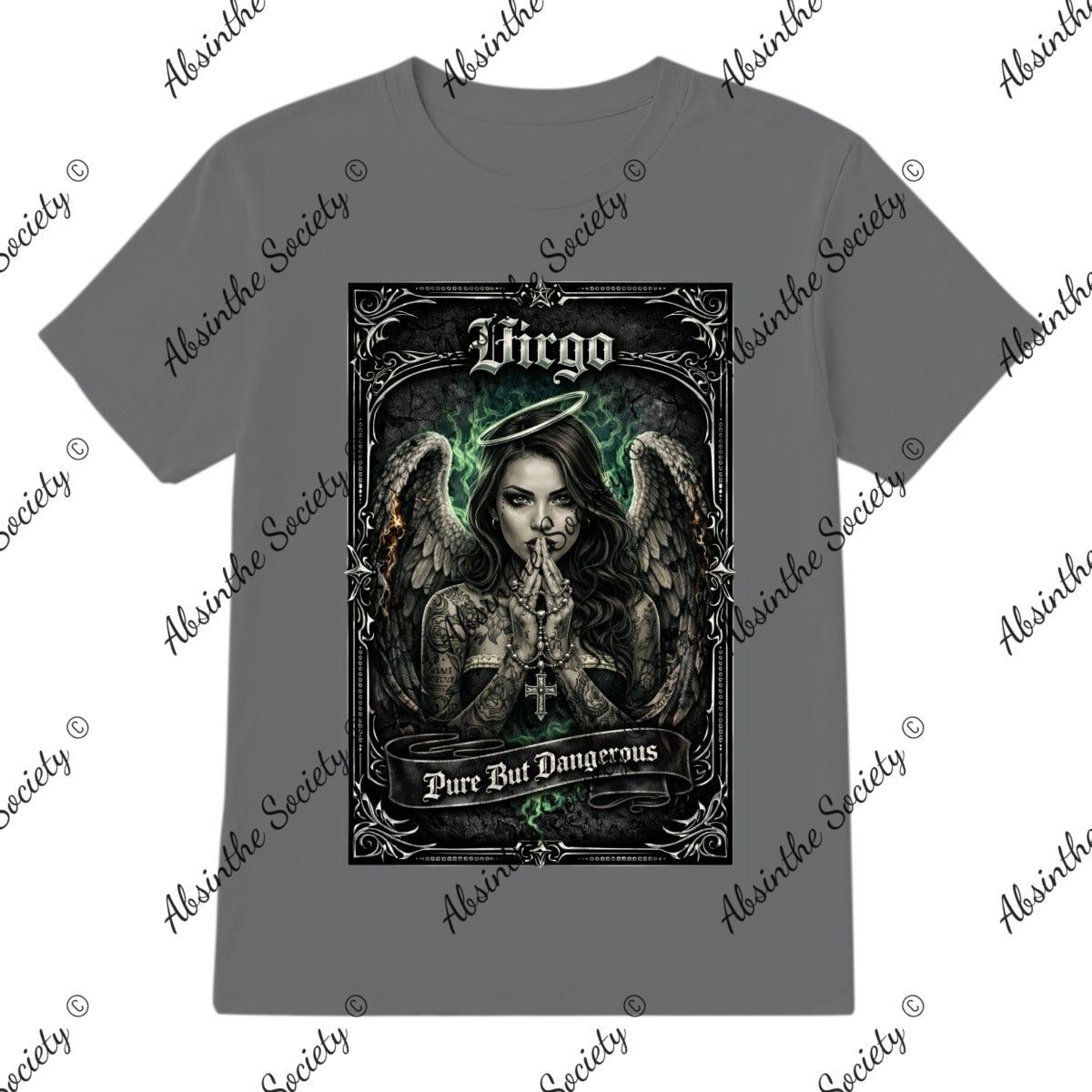 Virgo - Pure but Dangerous T-Shirt Printed in USA