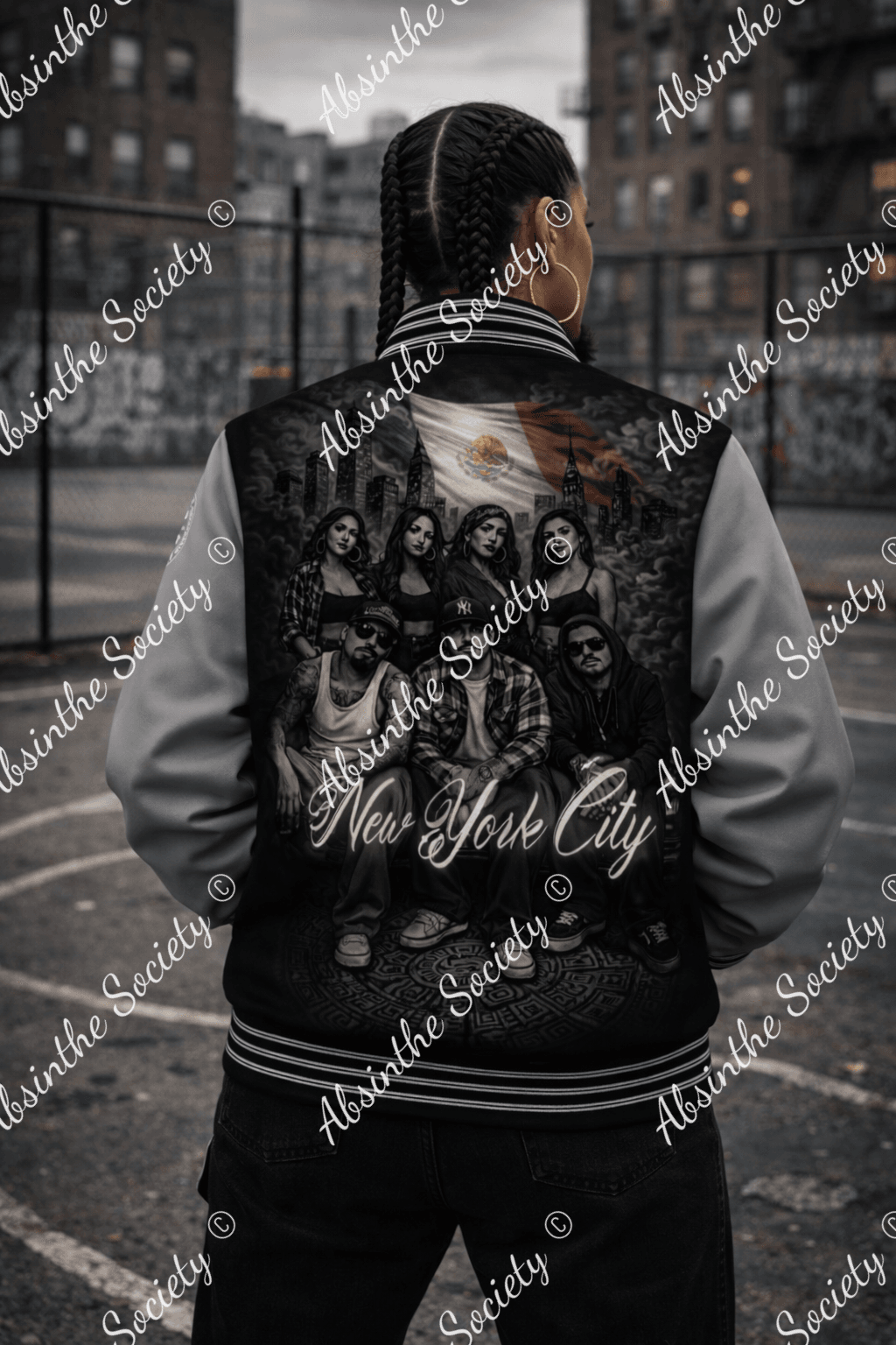 ⭐ Chicano Pride Under NY Sky - Varsity Jacket