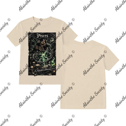 Pisces Dark Dreamer T-Shirt Printed in USA Sand