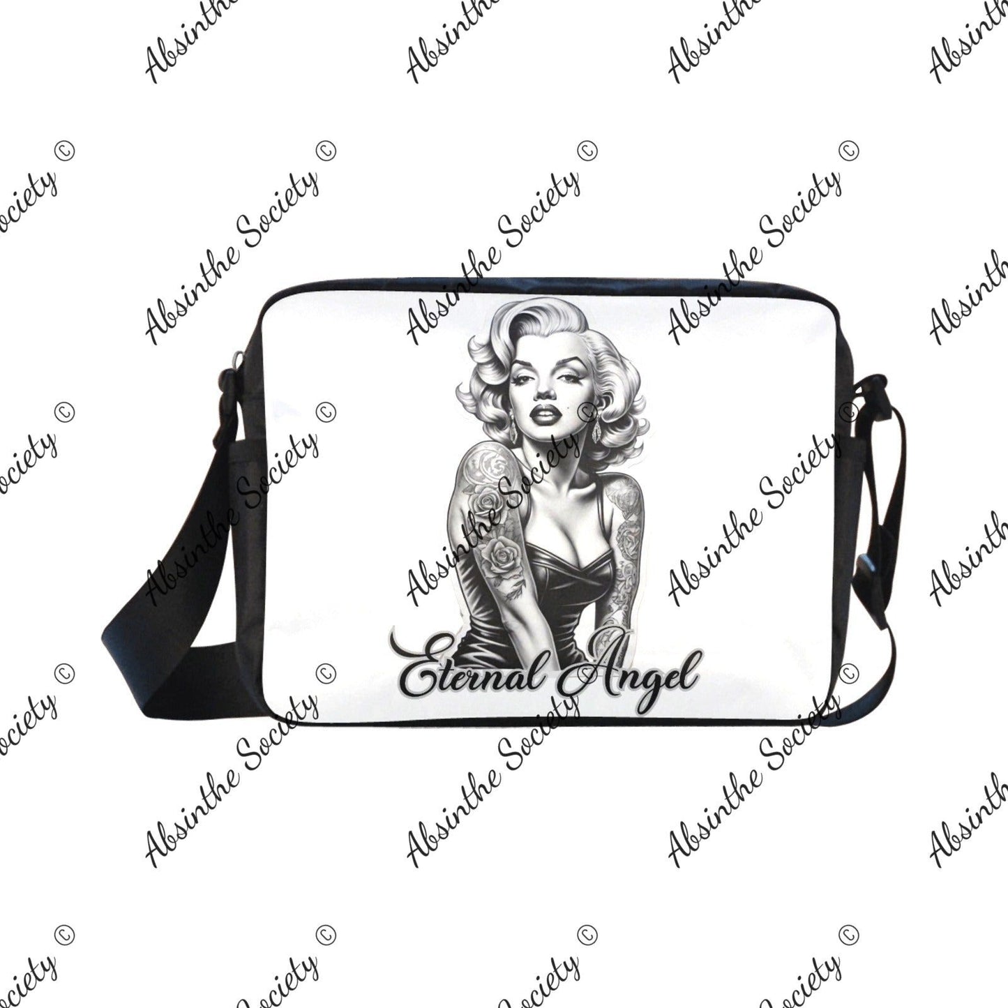 Eternal Angel Marilyn Monroe Cross-body Nylon Bag - Gothic White ONESIZE