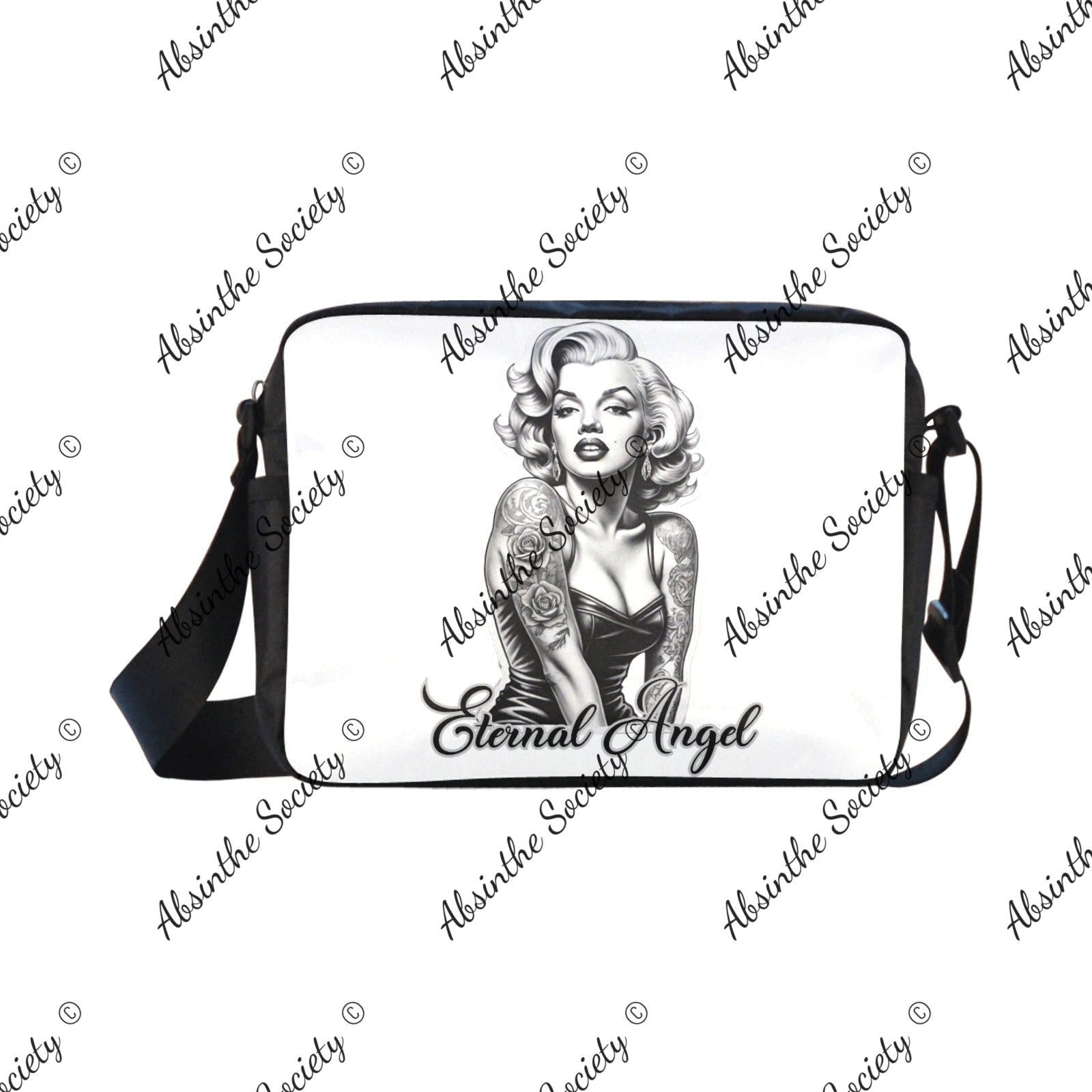 Eternal Angel Marilyn Monroe Cross-body Nylon Bag - Gothic White ONESIZE