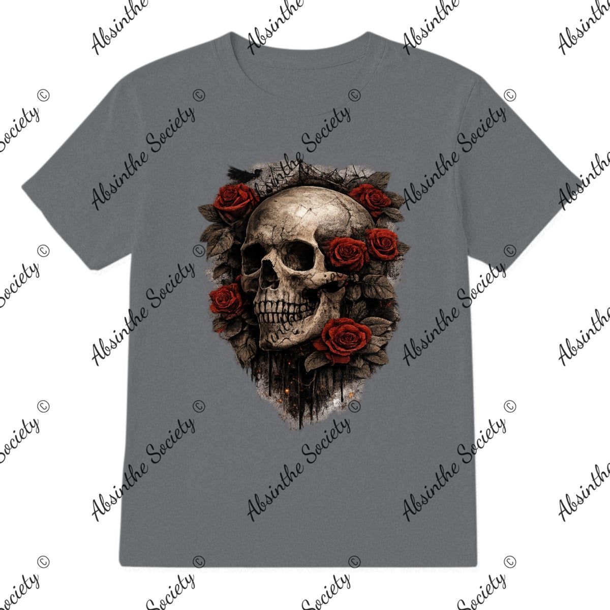 Rose Skull T-Shirt | Printed in USA