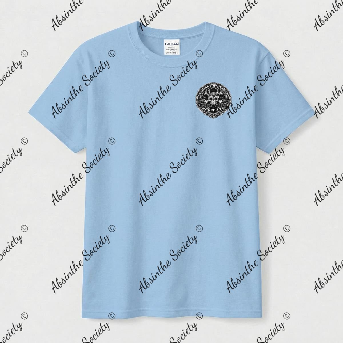 Deported. I Came Back. | Unisex T-Shirt | Gildan 5000 | DTG Double-Sided | Printed in USA | Absinthe Society Light blue