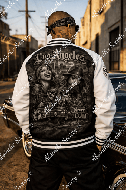 🎭 Always Laughing Never Crying - Varsity Jacket