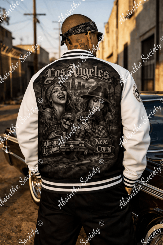 🎭 Always Laughing Never Crying - Varsity Jacket