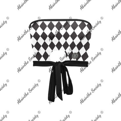 La Reina del Calle | All-Over Print Tie Bandeau Top | Dark Chicana Gothic Streetwear