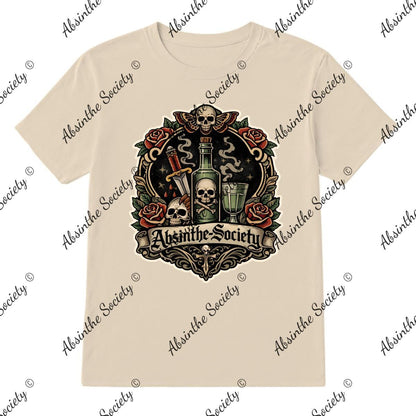 Absinthe Society Old Skool Tattoo Inspired - T-Shirt Printed in USA