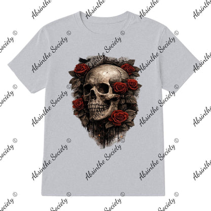 Rose Skull T-Shirt | Printed in USA
