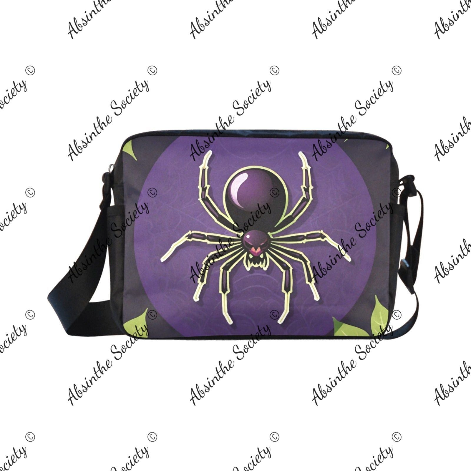 Venomous Cross-body Nylon Bag - Gothic Lightweight Travel White ONESIZE