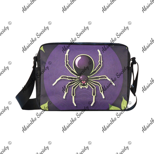Venomous Cross-body Nylon Bag - Gothic Lightweight Travel White ONESIZE
