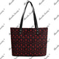 Dark Descent Leather Handbag - Gothic Luxury 38X29X14CM White