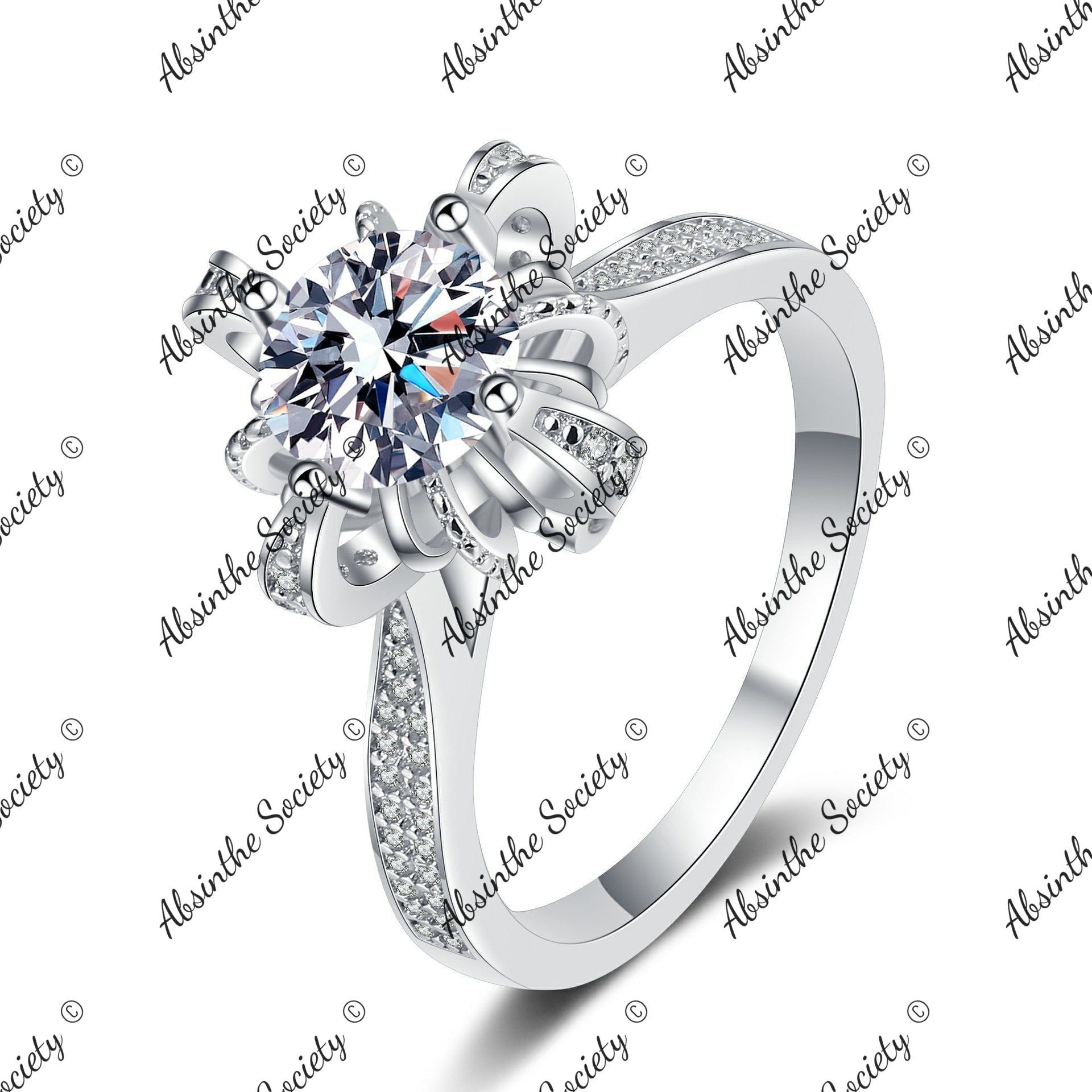 Star of Nazareth | 925 Sterling Silver 1 Carat Moissanite Ring One Carat Moissanite