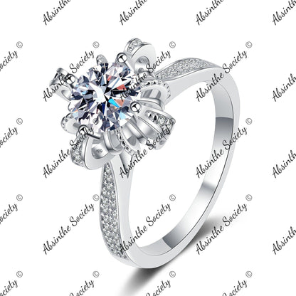 Star of Nazareth | 925 Sterling Silver 1 Carat Moissanite Ring One Carat Moissanite