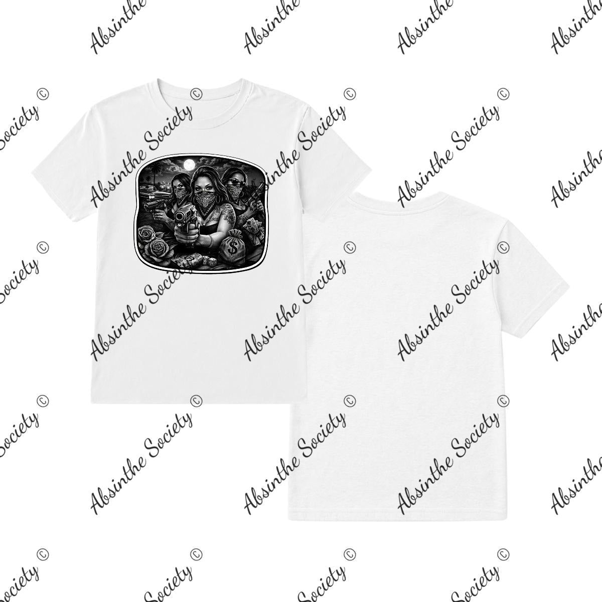 No Chingas T-Shirt Printed in USA White