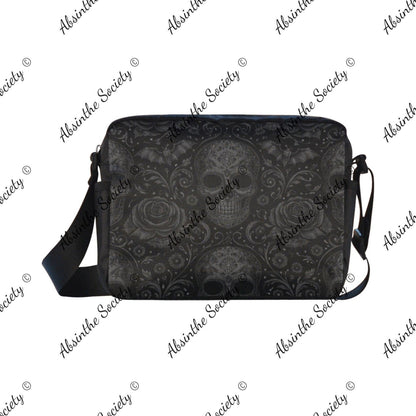 Eternal Abyss Cross-body Nylon Bag - Gothic Void White ONESIZE