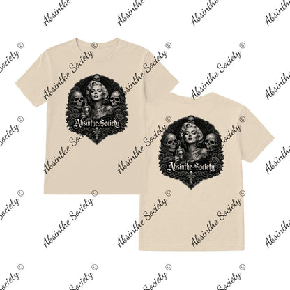 Marilyn Absinthe Society - T-Shirt Printed in USA Sand