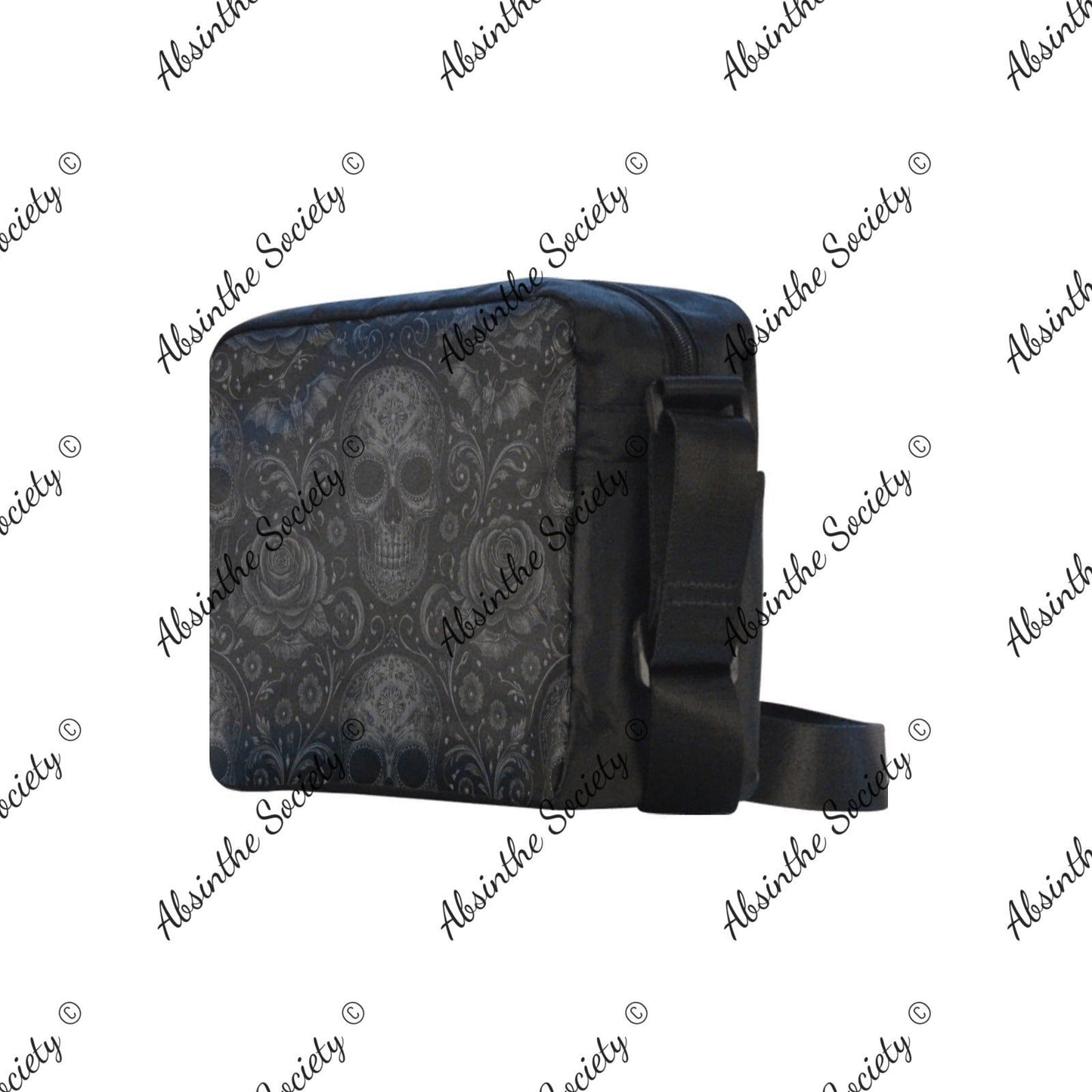 Eternal Abyss Cross-body Nylon Bag - Gothic Void