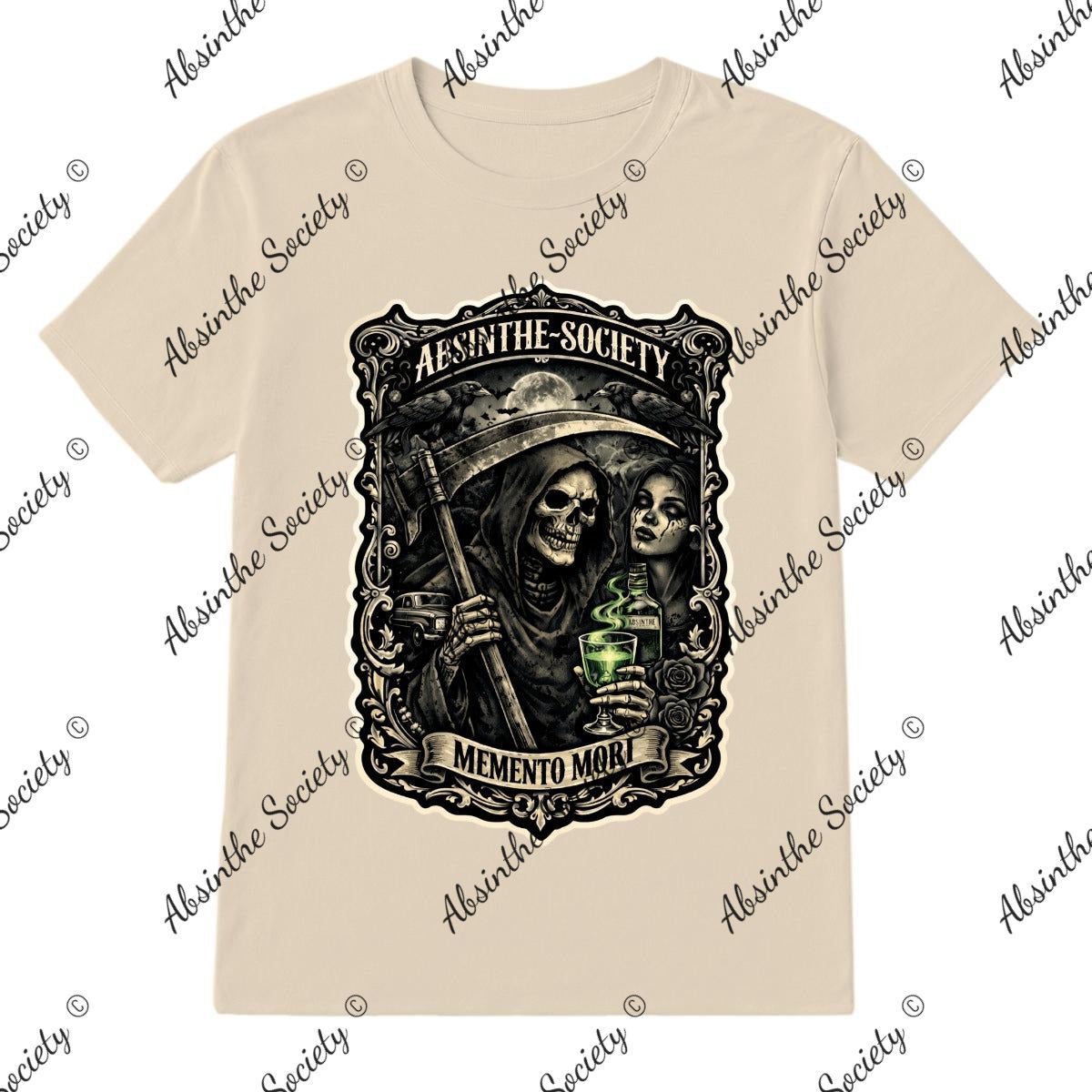 Memento Mori - Absinthe Society T-Shirt Printed in USA