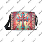 Religious Fervor Cross-body Nylon Bag - Gothic Sacred Iconography White ONESIZE