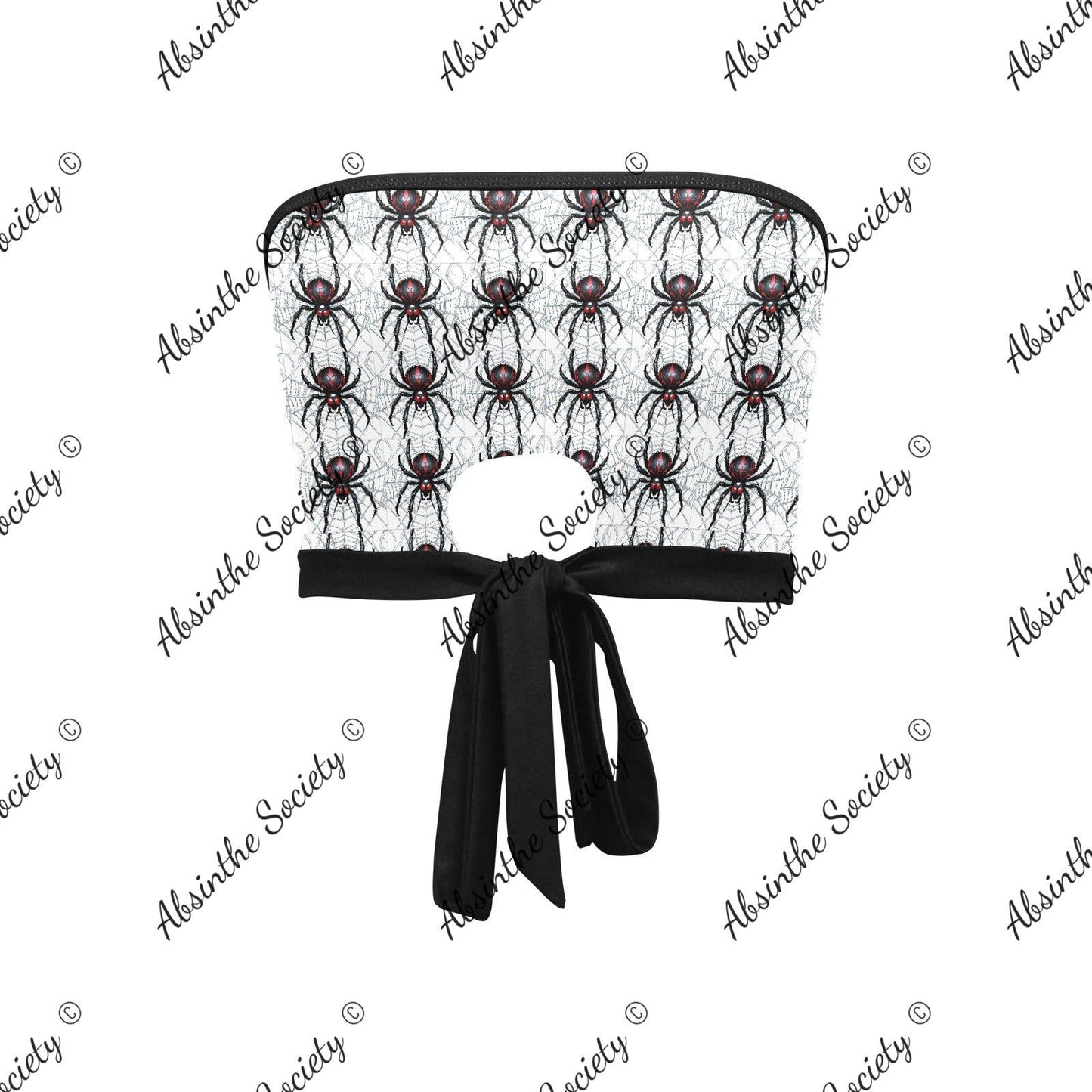 Widow Maker Tie Bandeau Top