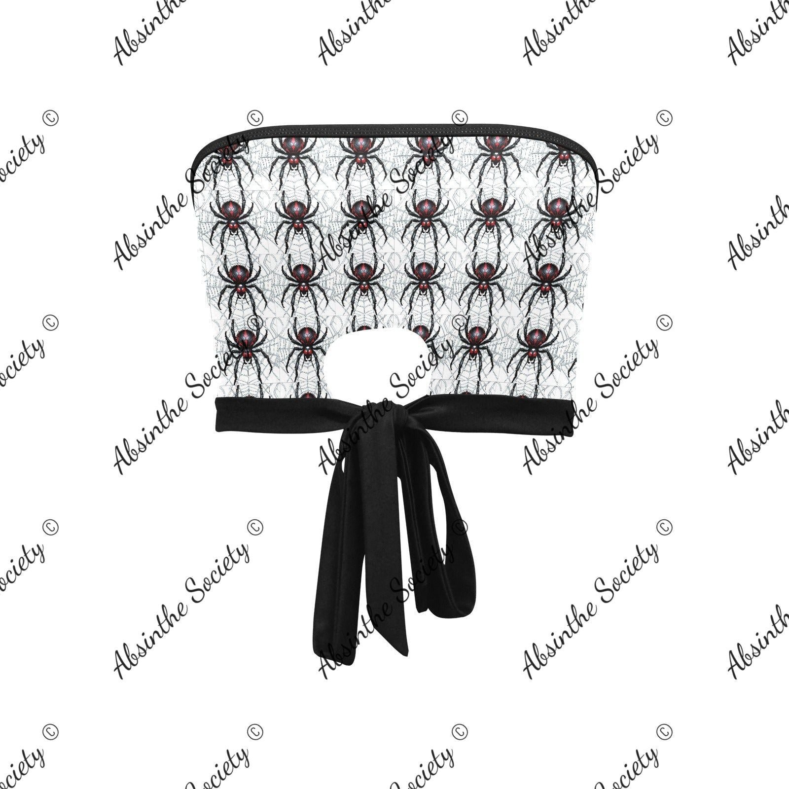 Widow Maker Tie Bandeau Top