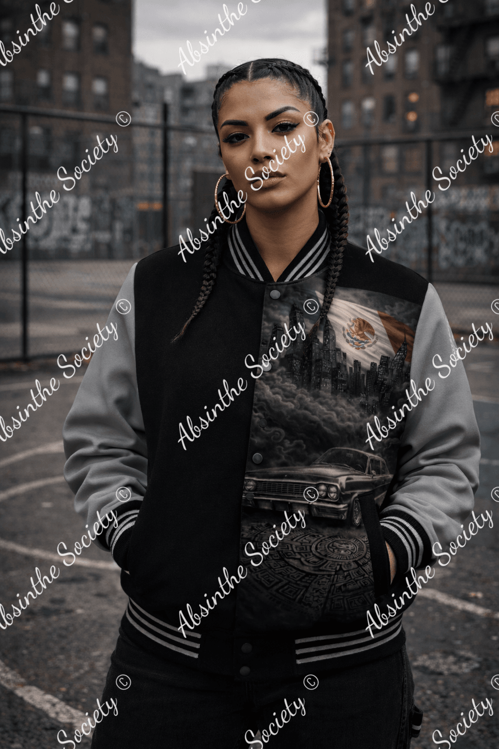 ⭐ Chicano Pride Under NY Sky - Varsity Jacket