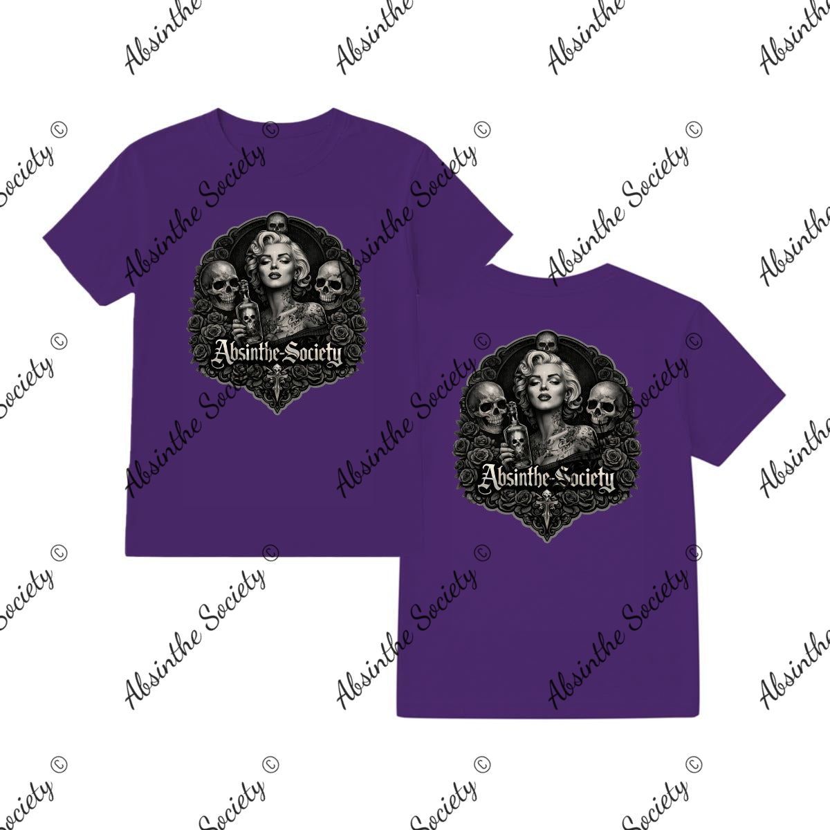 Marilyn Absinthe Society - T-Shirt Printed in USA purple color